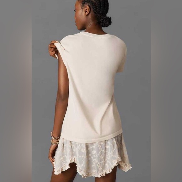 NWOT Anthropologie/Letluv Elton John Graphic T-shirt Goodbye Yellow Brick Rd XS - Picture 2 of 8